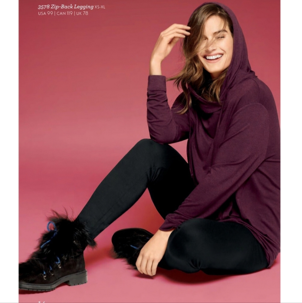 CAbi Women's Maroon Hype Hoodie Rayon Stretch Knit Long Sleeve Size Small.